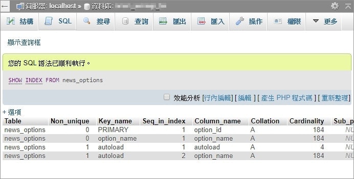 WordPress MySQL Optimization