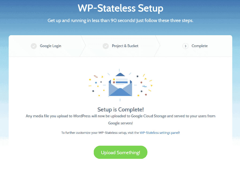 WP-Stateless 設定完成